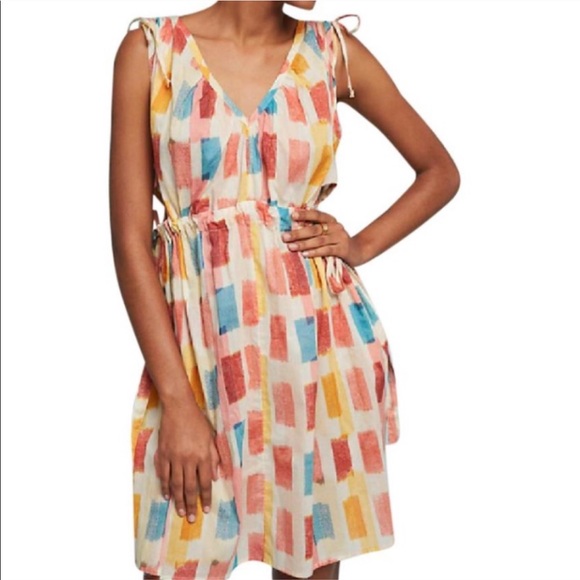 SOLD Anthropologie Lilac Painters Sides Dress - Picture 2 of 8